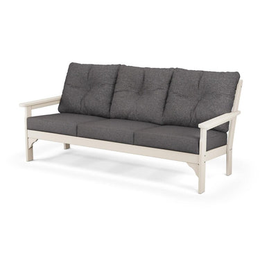 POLYWOOD Vineyard Deep Seating Sofa - Sand / Ash Charcoal